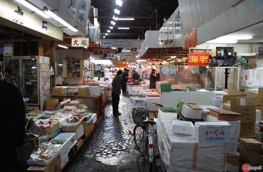 Voir un marché aux poissons animé à Tokyo